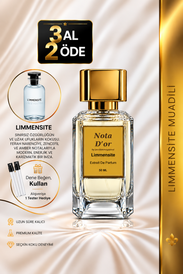 Limmensite Muadili | Greyfurt - Zencefil - Adaçayı - Amber | Temiz ve Fresh Erkek Extrait Parfüm