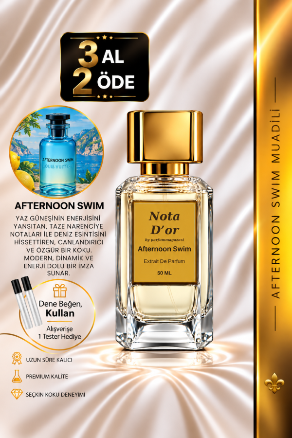 Afternoon Swim Muadili | Narenciye - Ambergris - Bergamot | Ferah ve Enerjik Intense Extrait De Parfum