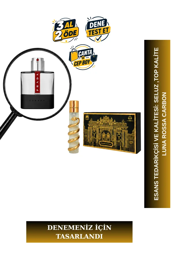 Luna Rossa Carbon Muadili Tanışma | Lavanta - Ambroksan - Bergamot | Maskülen ve Karizmatik Erkek Extrait De Parfum
