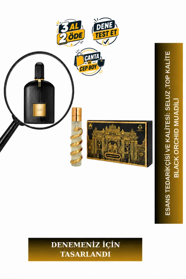 Black Orchid Muadili Tanışma | Ylang Ylang - Siyah Orkide - Paçuli - Vanilya | Taze ve Sıcak Unisex Extrait De Parfum